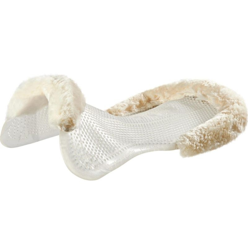 Gelpad med Fårskinn Transparent