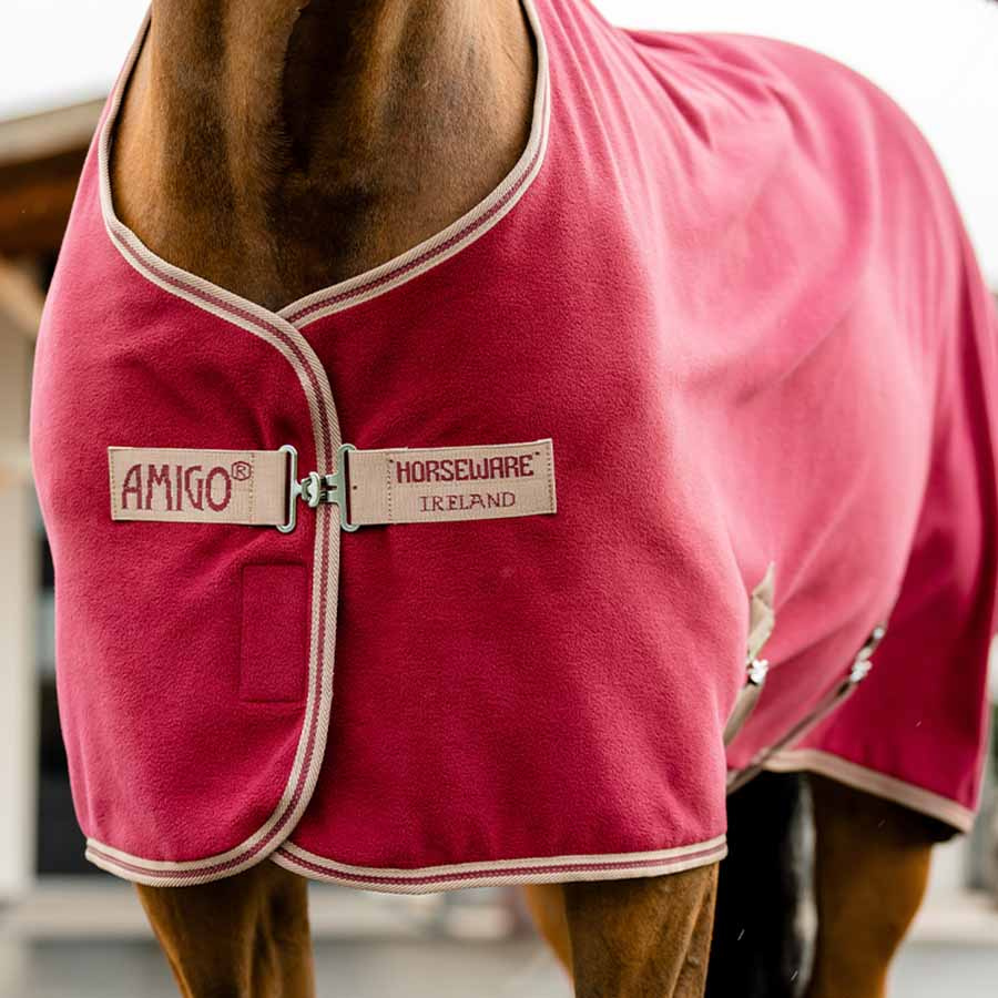 Fleecetäcke Amigo Cooler Röd/Beige
