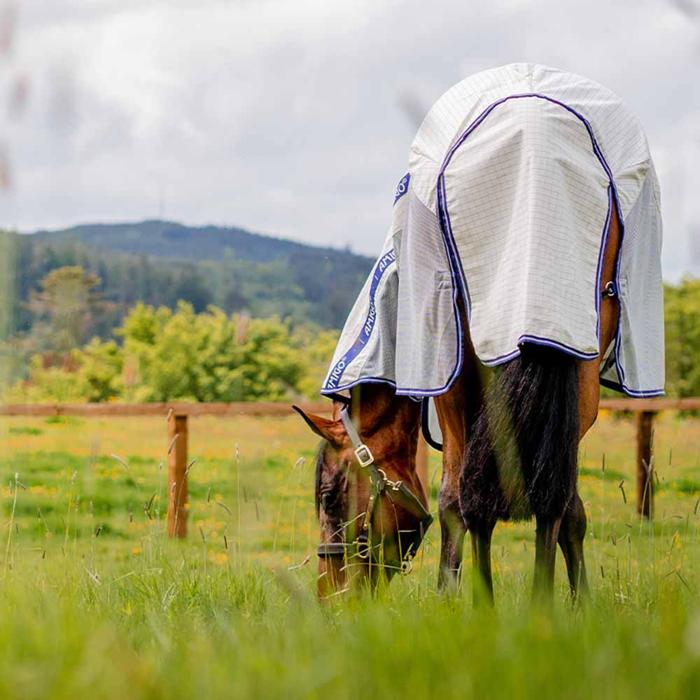 Flug- & Sommartäcke Amigo Airflow Plus Vit/Grå/Blå