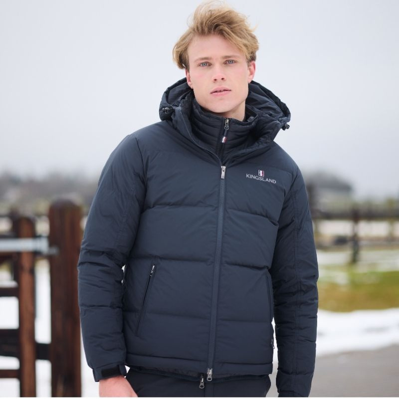 Ridjacka Classic Unisex Down Marinblå