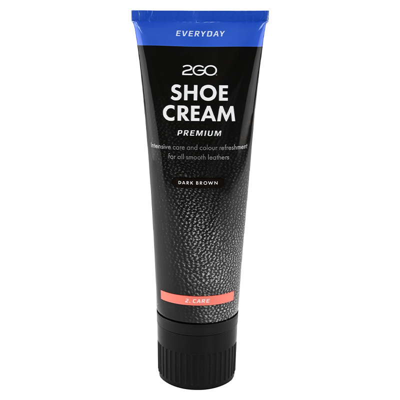 Skokräm Premium Pigment Mörkbrun 80ml