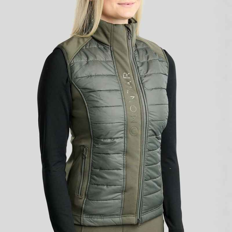 Hybridväst Emma Softshell Forest Green