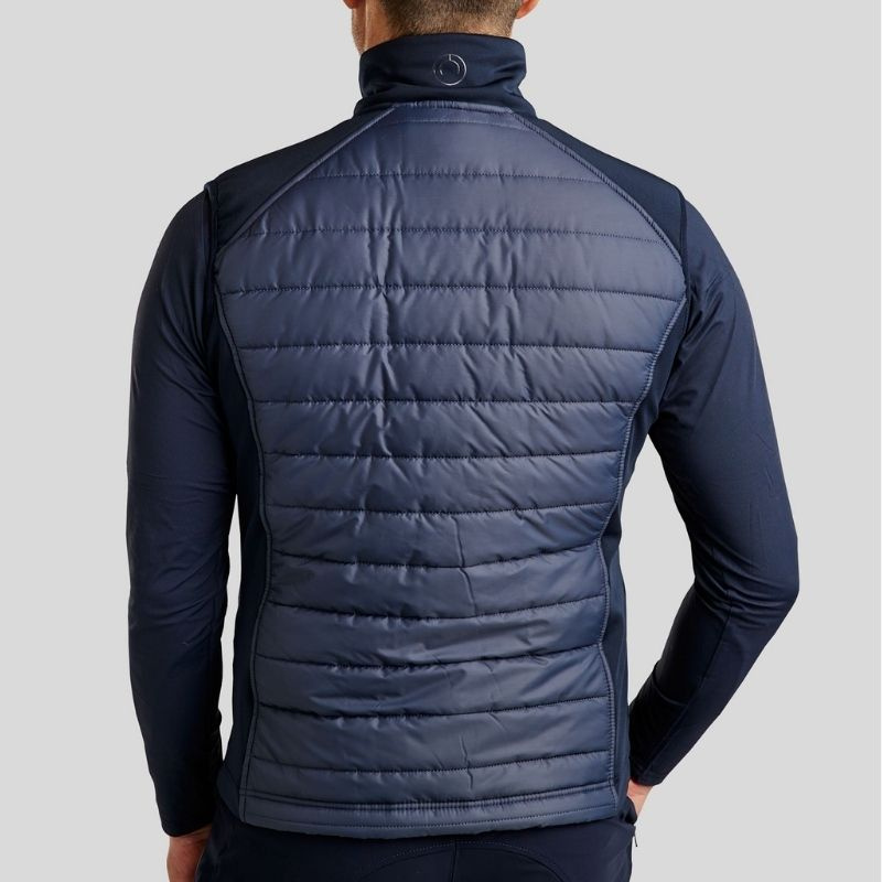 Hybridväst Herr Emanuel Softshell Marinblå