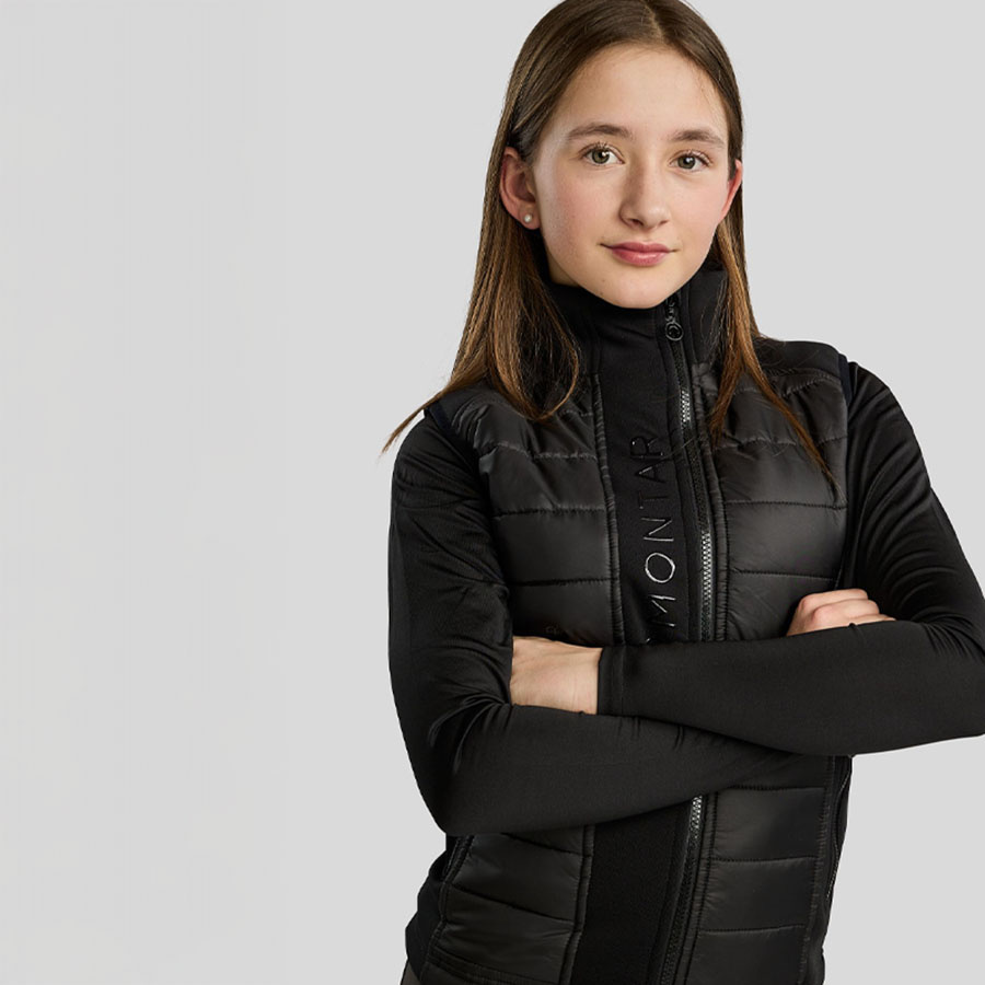Hybridväst Barn/Junior Emma Softshell Svart