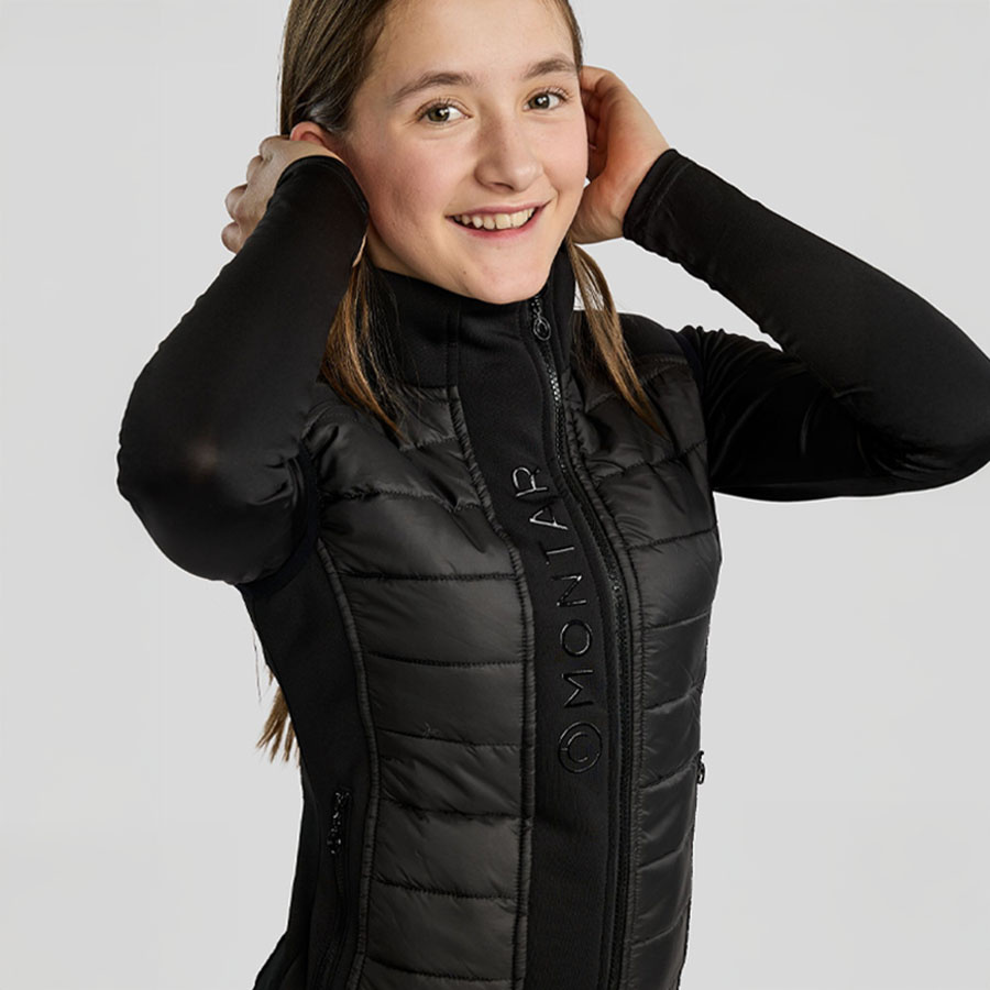 Hybridväst Barn/Junior Emma Softshell Svart