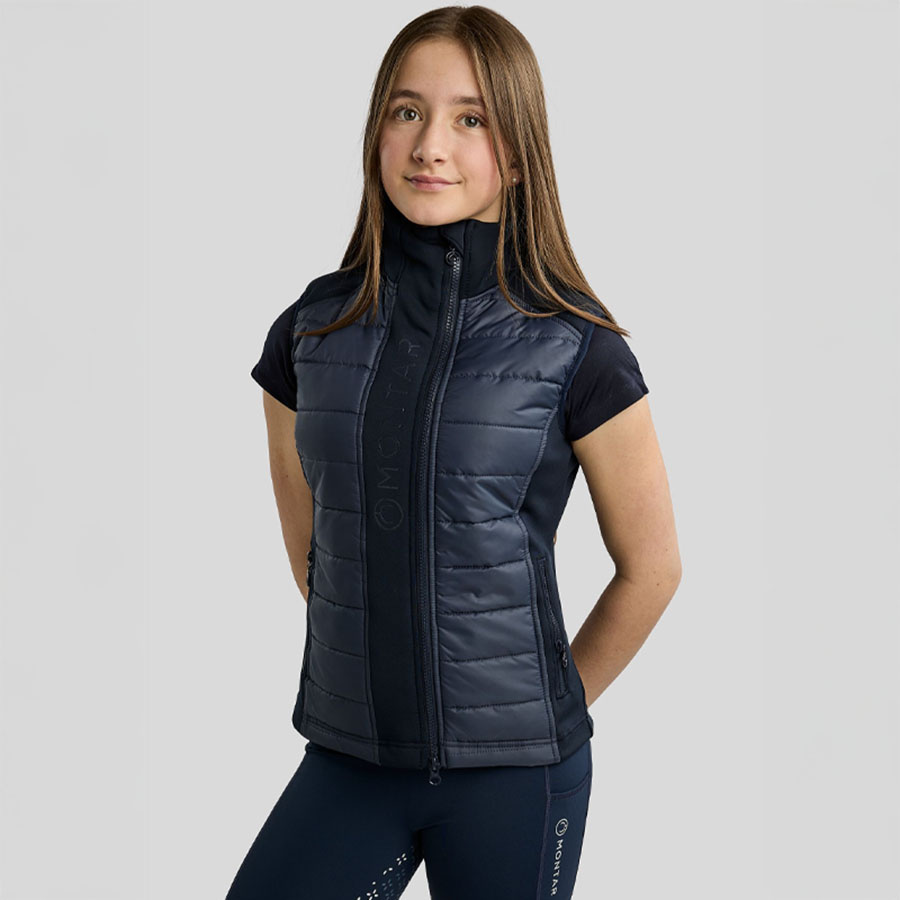 Hybridväst Barn/Junior Emma Softshell Marinblå