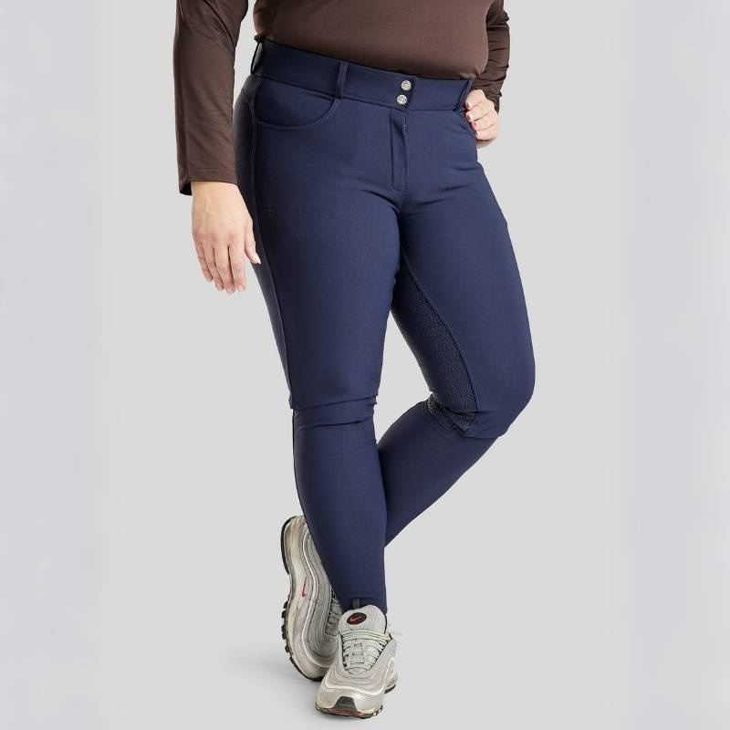 Ridbyxor Megan Yati Curve Full Grip Marinblå