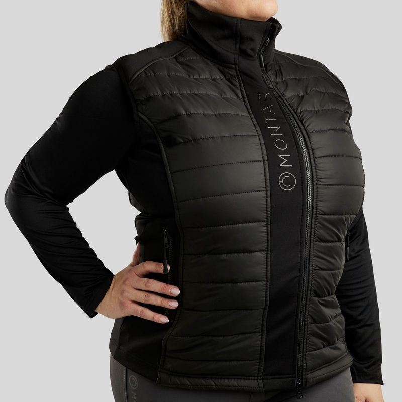 Hybridväst Emma Softshell Curve Svart