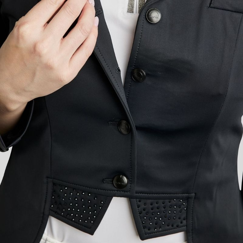 Kort Dressyrfrack Softshell Svart