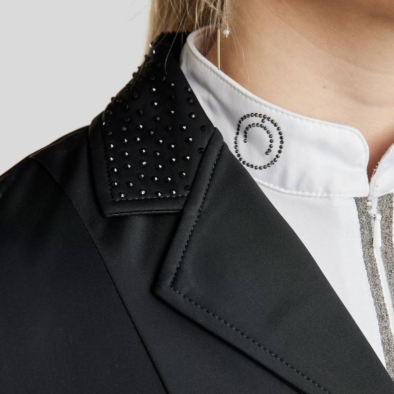 Kort Dressyrfrack Softshell Svart