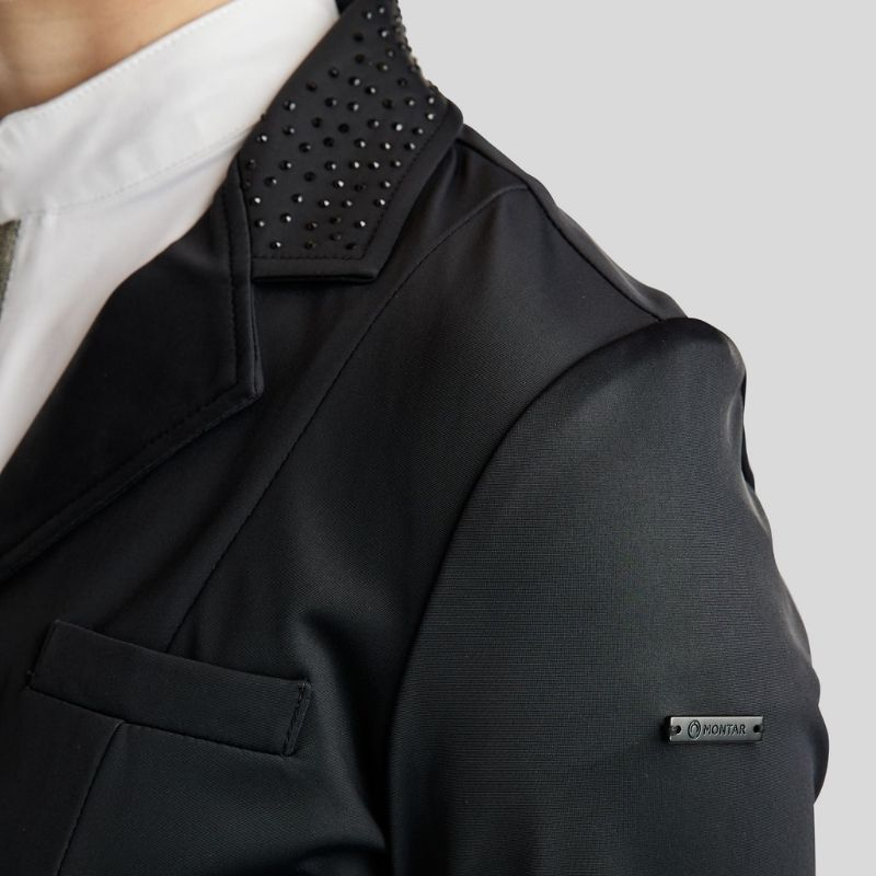 Kort Dressyrfrack Softshell Svart