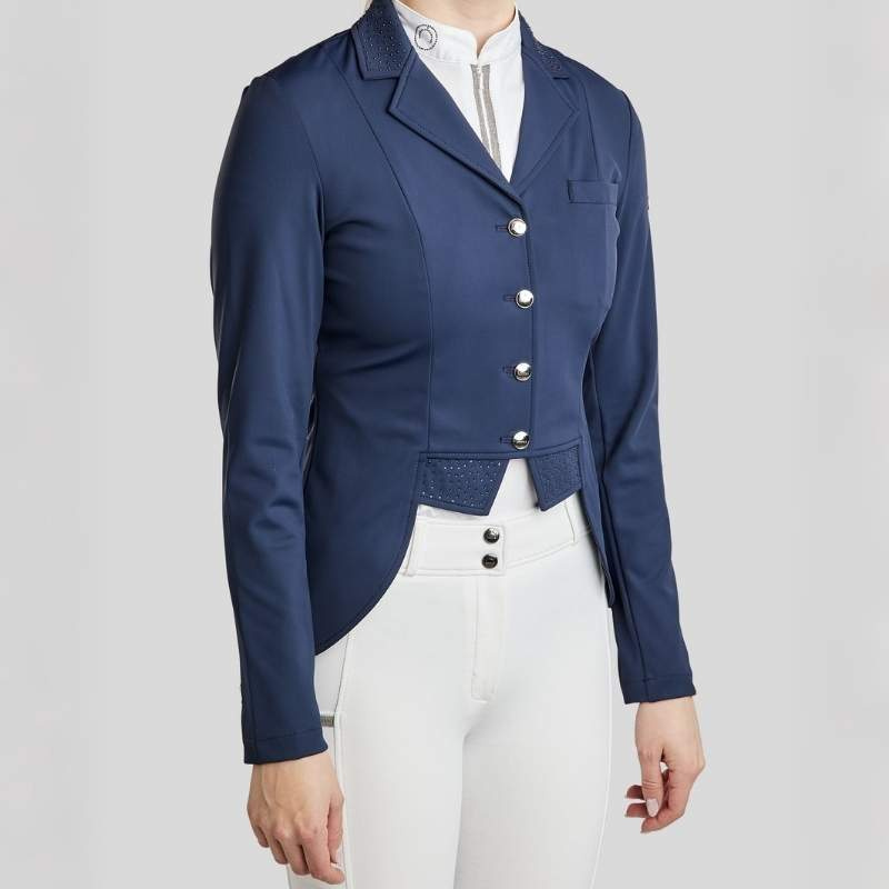 Kort Dressyrfrack Softshell Marinblå
