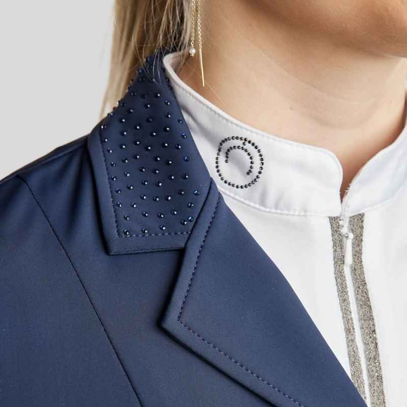 Kort Dressyrfrack Softshell Marinblå