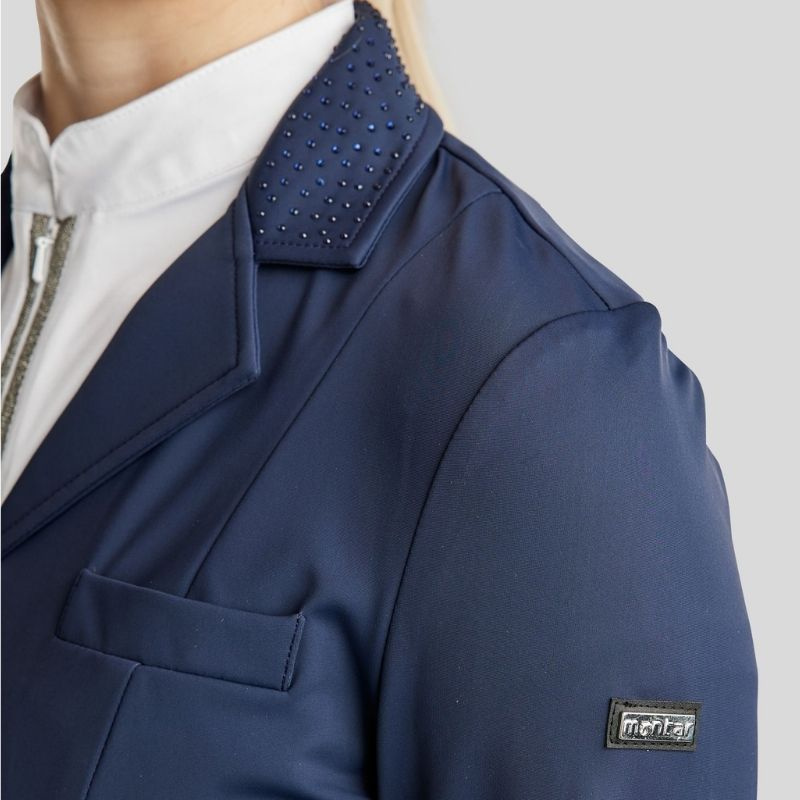 Kort Dressyrfrack Softshell Marinblå