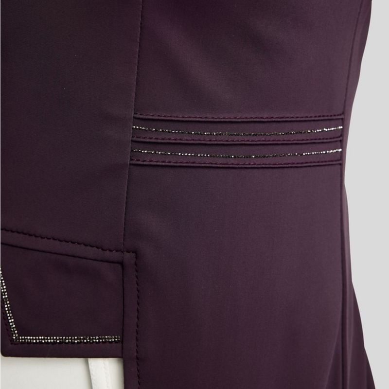 Kort frack MoKylie Softshell Gun Metal Crystals Fig