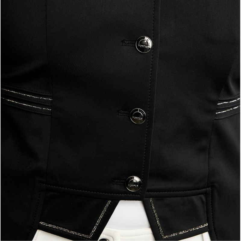 Kort frack MoKylie Softshell Gun Metal Crystals Svart
