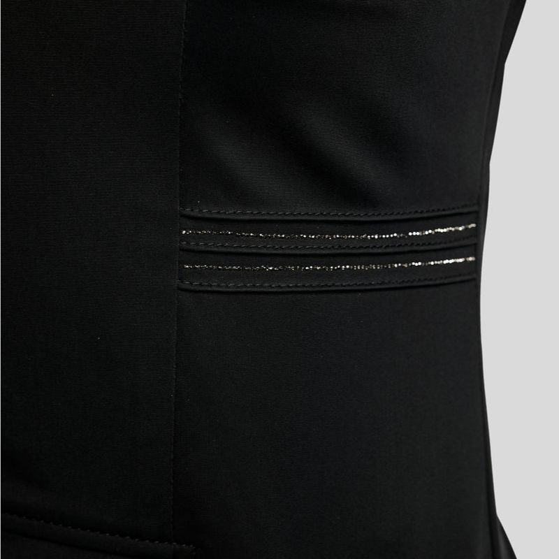 Kort frack MoKylie Softshell Gun Metal Crystals Svart