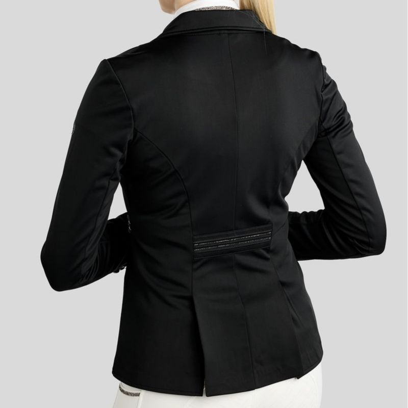 Kort frack MoKylie Softshell Gun Metal Crystals Svart