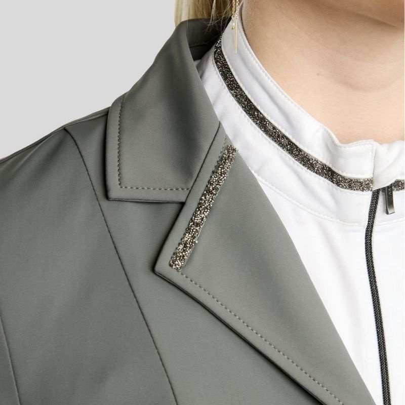 Kort frack MoKylie Softshell Gun Metal Crystals Grå