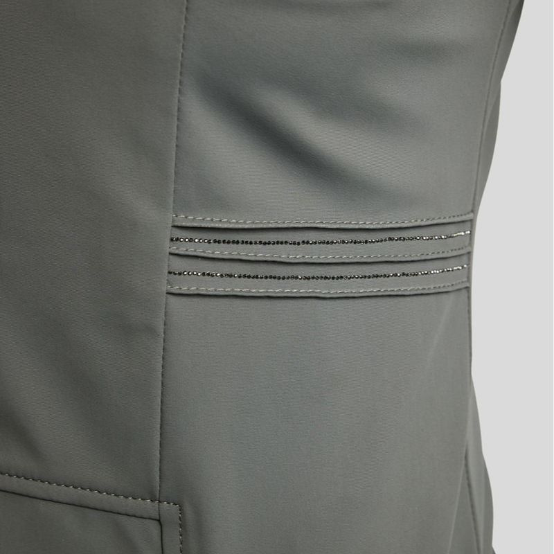 Kort frack MoKylie Softshell Gun Metal Crystals Grå
