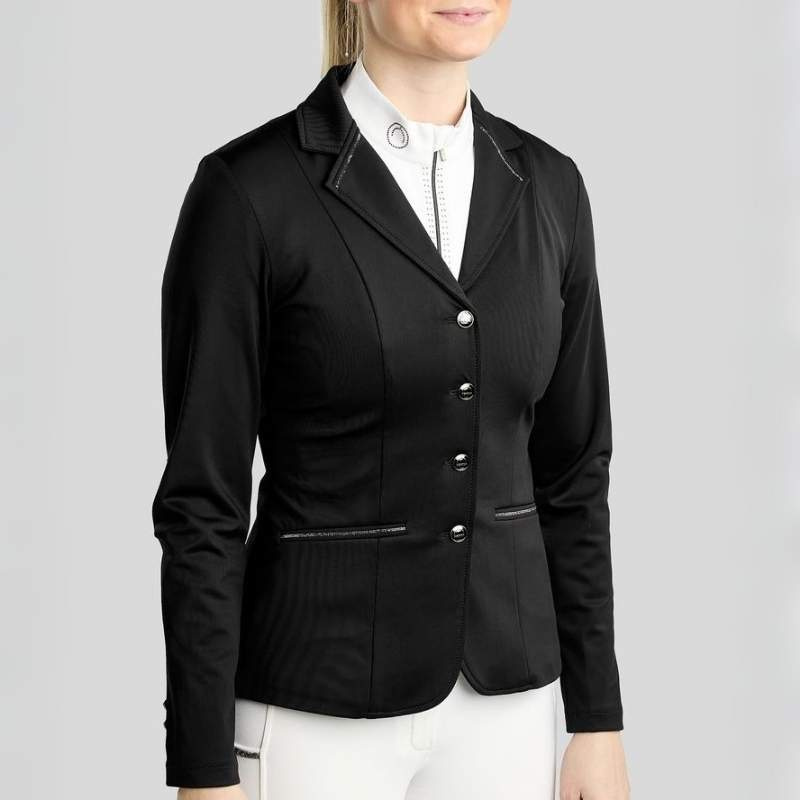 Tävlingskavaj MoKira Softshell Gun Metal Crystals Svart