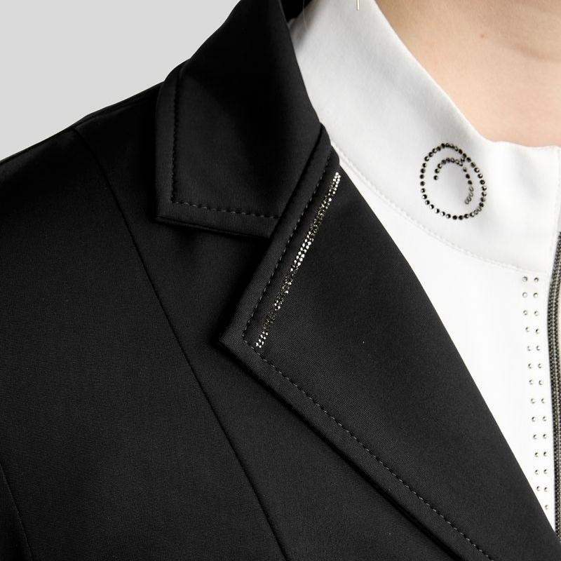 Tävlingskavaj MoKira Softshell Gun Metal Crystals Svart
