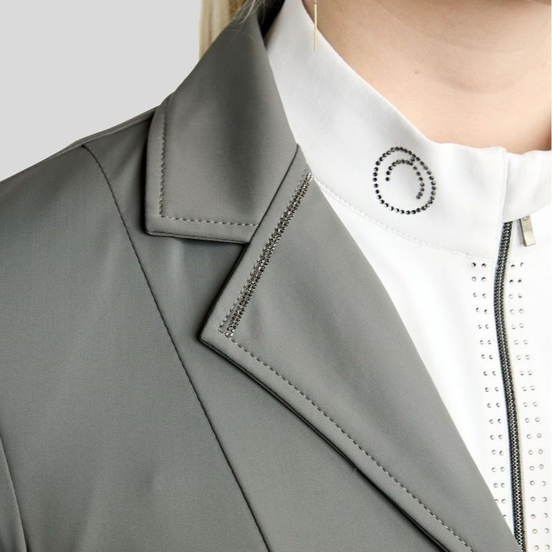 Tävlingskavaj MoKira Softshell Gun Metal Crystals Grå