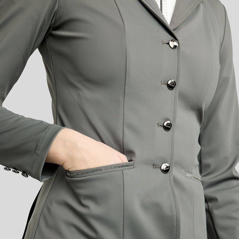 Tävlingskavaj MoKira Softshell Gun Metal Crystals Grå