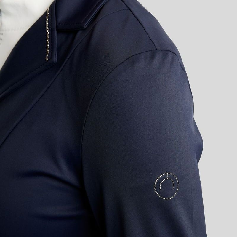 Tävlingskavaj MoKira Softshell Gun Metal Crystals Marinblå