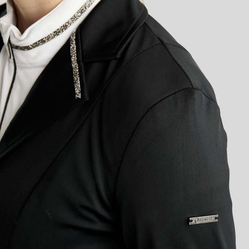 Tävlingskavaj MoKelly Softshell Gun Metal Crystals Svart