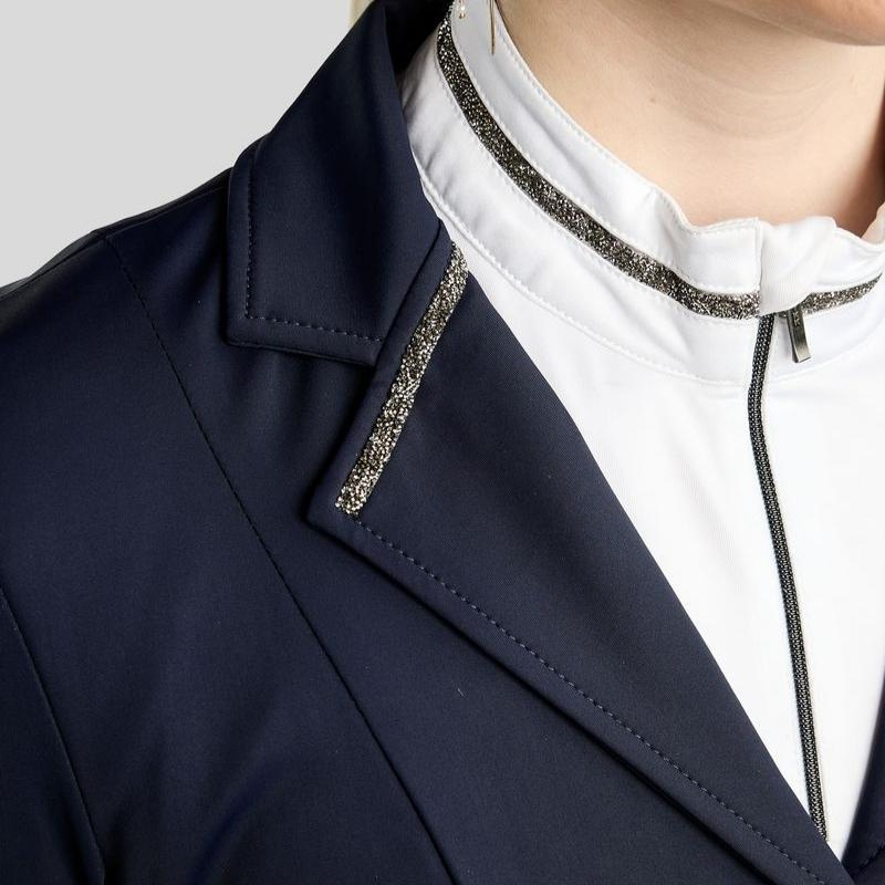 Tävlingskavaj MoKelly Softshell Gun Metal Crystals Marinblå