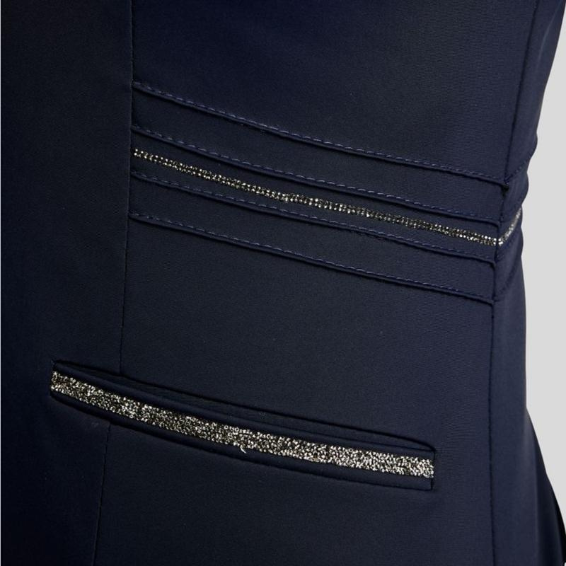 Tävlingskavaj MoKelly Softshell Gun Metal Crystals Marinblå