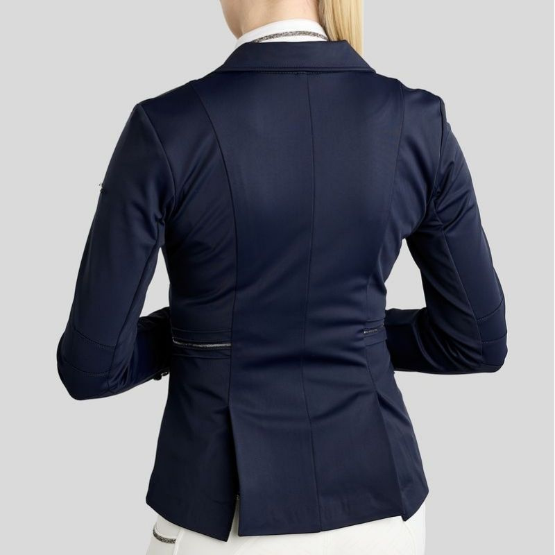 Tävlingskavaj MoKelly Softshell Gun Metal Crystals Marinblå