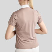 Tävlingstopp MoMaddy Short Sleeve Gun Metal Crystals Pearl Grey Tävlingstopp MoMaddy Short Sleeve Gun Metal Crystals Pearl Grey