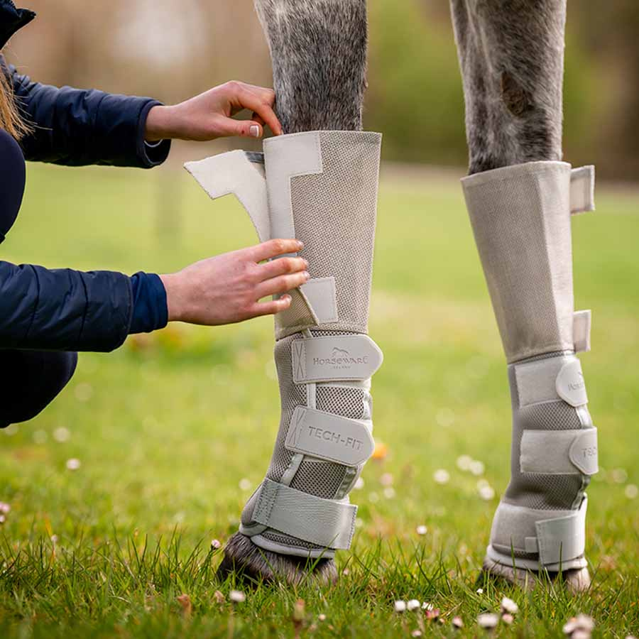 Flugskydd Rambo Tech Fit Flyboot Silver