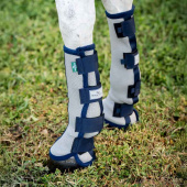 Flugbenskydd Fly Boots Silver/Marinblå Flugbenskydd Fly Boots Silver/Marinblå