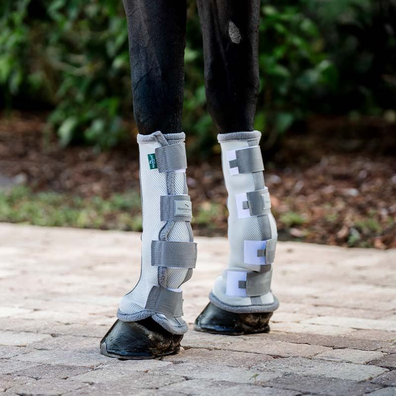 Flugbenskydd Fly Boots Silver/Grå/Silver