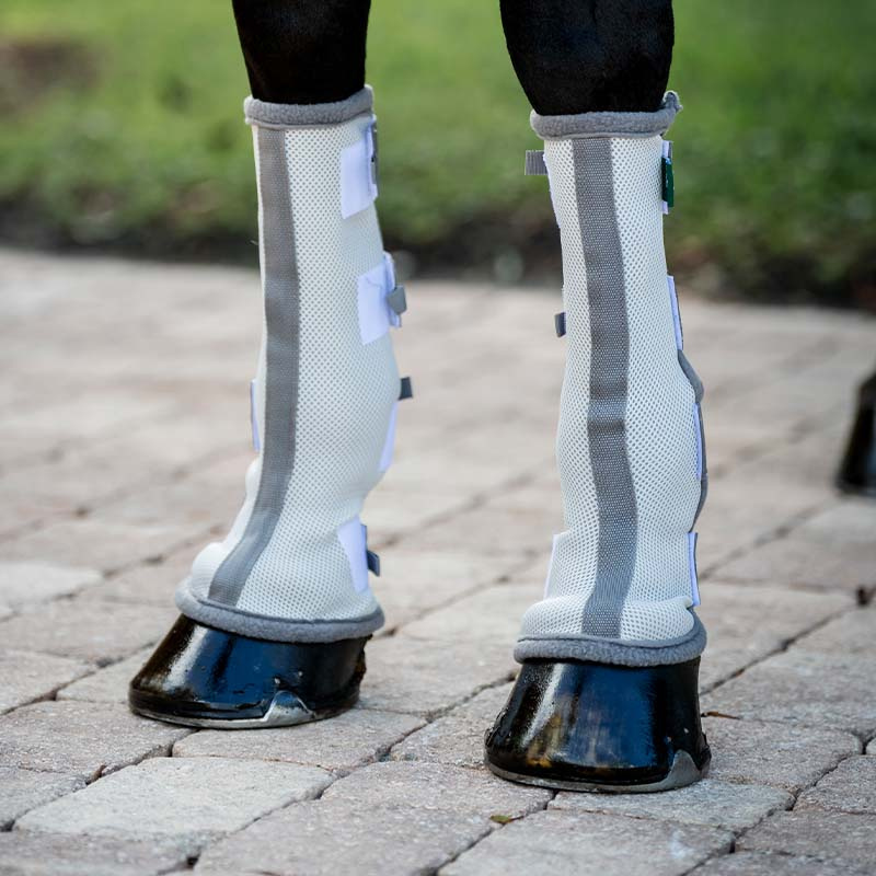 Flugbenskydd Fly Boots Silver/Grå/Silver