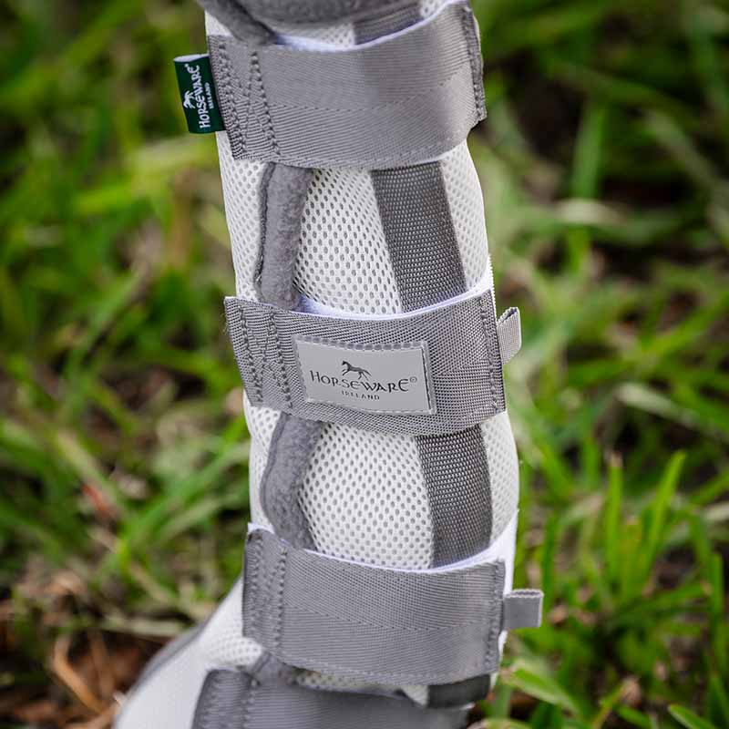 Flugbenskydd Fly Boots Silver/Grå/Silver