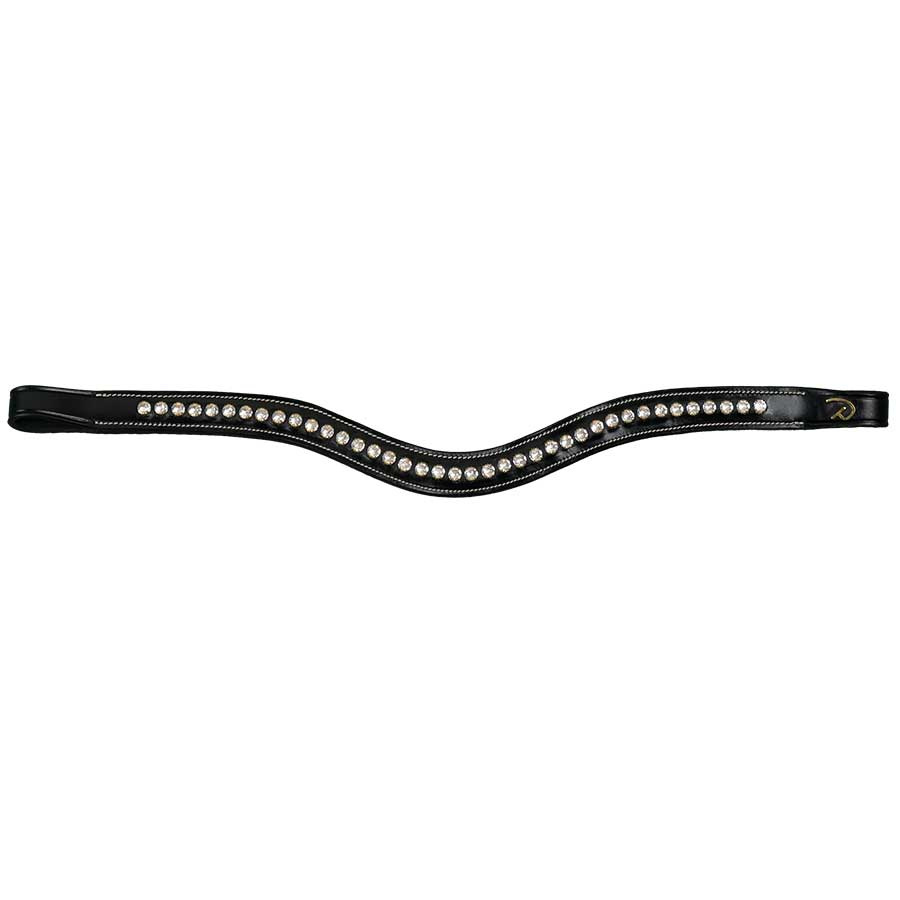 Pannband V-form Swarovski DC Svart