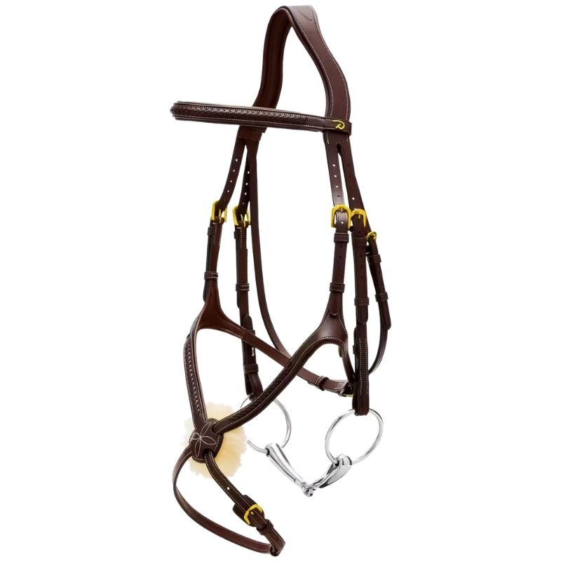 Träns Mexikansk Nosgrimma Plaited Dyon Collection Brun