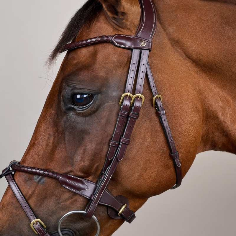Träns Kombinosgrimma Braided Dyon Collection Brun