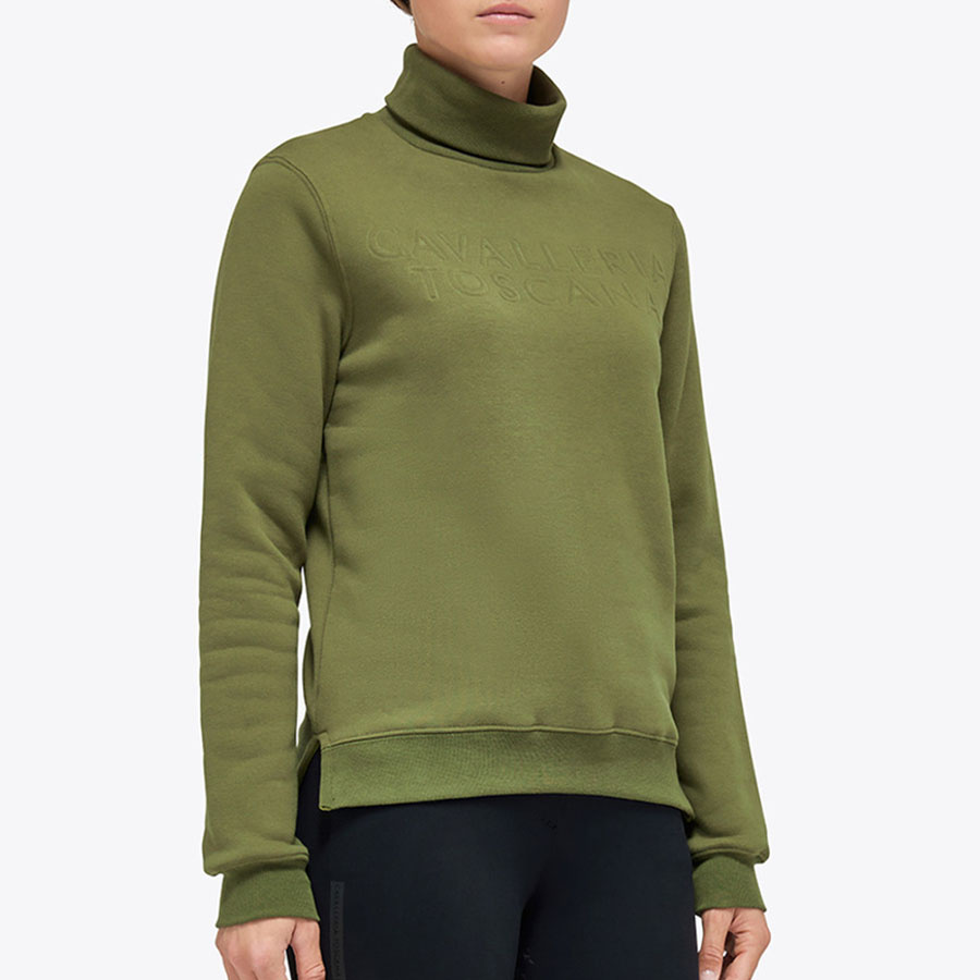 Polotröja Embossed Grön