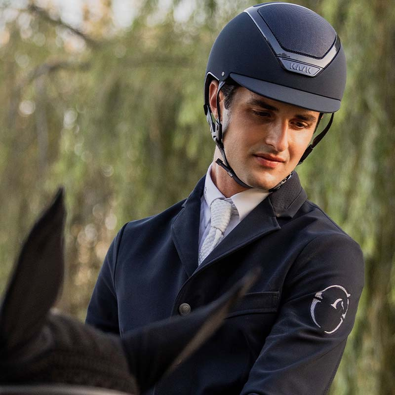 Ridhjälm Dogma Chrome Marinblå