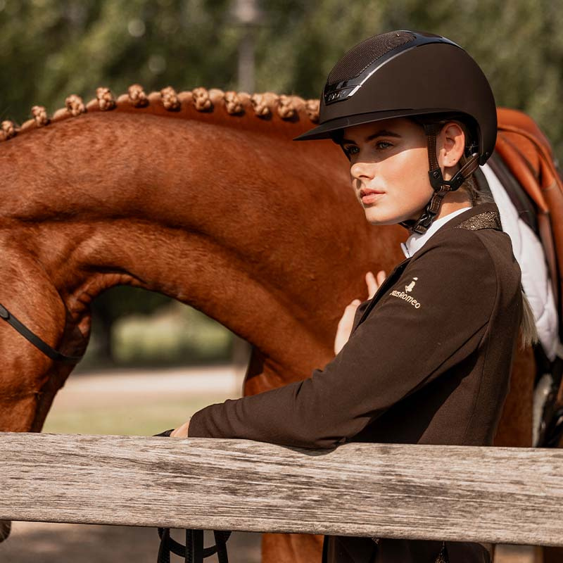 Ridhjälm Star Lady Chrome Brun