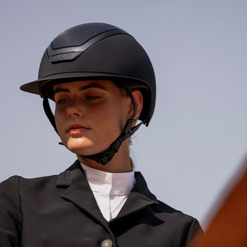 Ridhjälm Star Lady Chrome Marinblå