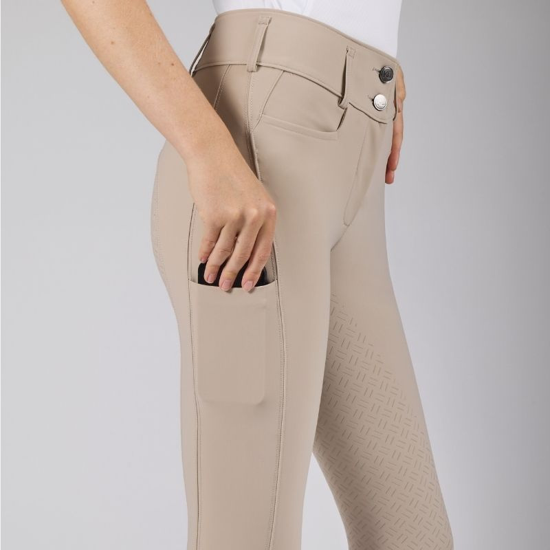 Ridbyxor KLKira H Shape Full Grip Beige