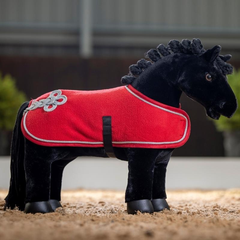 Fleecetäcke Toy Pony Röd