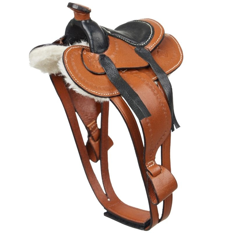 Westernsadel Toy Pony Brun