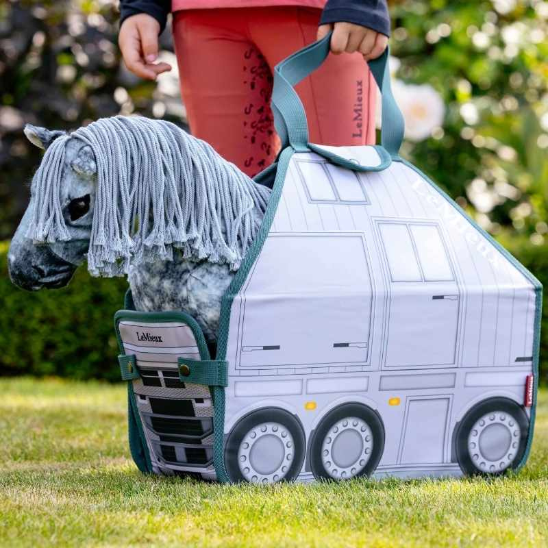 Carry Bag Toy Pony Printed Grå